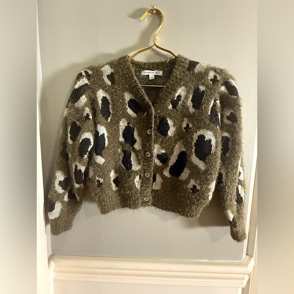 Madden Girl Fuzzy Knit Sweater Olive Green Women’s Large (12) - Picture 7 of 7